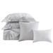 Tommy Bahama Home Tommy Bahama Kayo Grey Cotton Reversible 5 Piece Duvet Cover Set Cotton in Gray/White | Wayfair USHSFX1240385