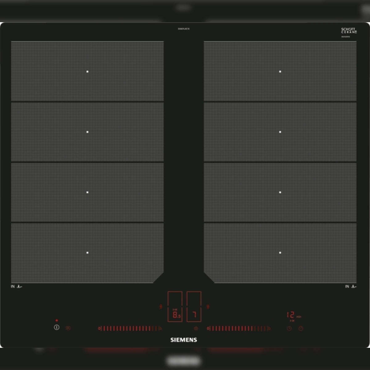 Siemens iQ700, Induktionskochfeld, 60 cm, Schwarz, flächenbündig (integriert) EX601LXC1E Image