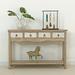 Lily's Living Reclaimed 4-Drawer Shandong Console Table w/ Antique Off White Finish, 32 Inch Tall in Brown/Gray/Green | Wayfair 90660010