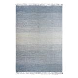 Blue/Gray 60 x 24 x 0.4 in Area Rug - Highland Dunes Lencautan Ombre Machine Woven Cotton Indoor/Outdoor Area Rug in Cotton | Wayfair