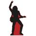 Wet Paint Printing Red Heavy Metal Rock Star Rockstar Guitar Player Cardboard Cutout Standup | 76 H x 36 W x 5 D in | Wayfair SP12672