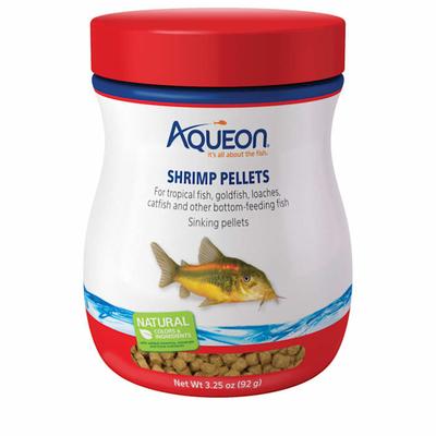 Aqueon Shrimp Pellets Fish Food, 3.25 oz.