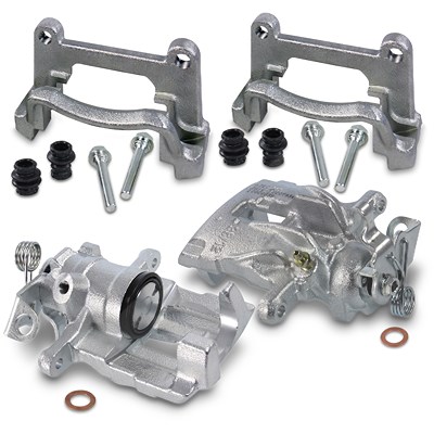 Bestprice 2x Bremssattel + Bremssattelhalter hinten [Hersteller-Nr. 40670790] für VW