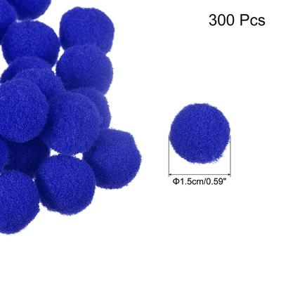 Pom Felt Balls Fabric 1.5cm 15mm for Craft Project DIY, 300 Pcs