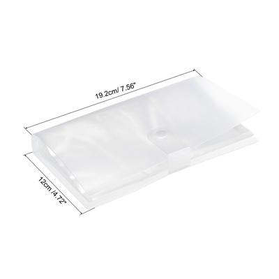 2Pcs Plastic Business Card Holder Card Binder Book Card Organizer