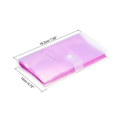 2x Plastic Business Card Holders Card Binder Book Name Cards Organizer