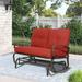 Outdoor Loveseat Patio Swing Glider Bench Chair with Cushion