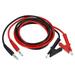 Uxcell 4mm Banana Plug to Alligator Clip Test Leads 2 Pcs Copper Flexible Cable Line Wire Black Red