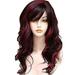 Women s Hair Wig Black & Red Medium Length Fabulous Natural Wave Synthetic Wig Like Real Hair Cosplay Party Wig