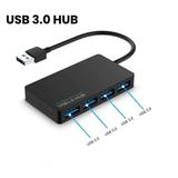 4-Port USB Hub 3.0 for Laptop USB 3.0 Hub 5Gbps Multiport Adapter Portable Travel USB Hub for MacBook