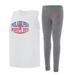 Women's Concepts Sport Charcoal/White Philadelphia Phillies Contend Tank & Leggings Set