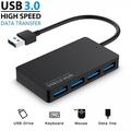 USB Hub 4-Port USB Hub for Laptop USB 3.0 USB 3.0 Multiple USB Port Expander Charging Supported for MacBook