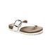 Women's Harley Sandal by White Mountain in White Leather (Size 9 M)