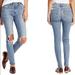 Levi's Jeans | Levi’s 712 Ultra High Rise Skinny Jean’s Sz 2/ 26 Destroyed Knees Ultra Soft Nwt | Color: Blue | Size: 26