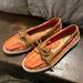 Coach Shoes | Coach Richelle Womens Boat Shoes Size 7 | Color: Orange/Pink | Size: 7