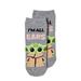 Disney Accessories | Brand New Pair Of Star Wars Mandalorian Baby Yoda Ladies No Show Low Cut Socks | Color: Gray | Size: 4-10