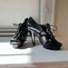 Coach Shoes | Black Leather Coach Heels | Color: Black | Size: 7.5