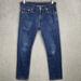 Levi's Jeans | Levi's 513 Slim Straight Denim Jeans Men 30x32 (30x30) Blue Denim Comfort Casual | Color: Blue | Size: 30