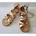 Lilly Pulitzer Shoes | Lilly Pulitzer Women's Gladiator Gold Sandals Shoes Gold Size 7.5m | Color: Gold | Size: 7.5