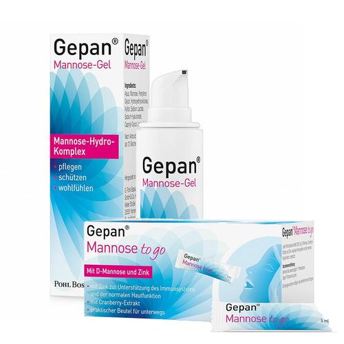 Gepan Mannose-Gel & Mannose to Go Lösung zum Einnehmen 1 St Set