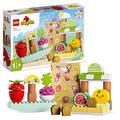 LEGO DUPLO My First Biomarkt, Spielzeug-Shop-Set für Jungen und Mädchen, Lernspielzeug für Kleinkinder ab 1,5 Jahren, Obst- und Gemüsezubehör 10983