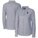 Women's Cutter & Buck Charcoal Minnesota Twins Stretch Oxford Long Sleeve Button-Up Shirt