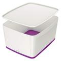 Leitz MyBox WOW Groß mit Deckel, Aufbewahrungsbox, 52161062, violett