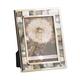 Photo Frame 1 Pcs Silver Plate Picture Frame Mother of Pearl Photo Frame Mosaic Glass Tabletop Frame Picture Frames for Tabletop Display photo frame for decoration (Size : 4X6)