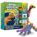 24Pcs Colorful Air Dry Clay for kids Kit with 6 Dinosaur Model Ultra-Light and Soft Modeling Clay Kit Non-Toxic art and crafts DIY Model Magic Clay Dinos Crafts Easy to Use Gifts for Boys and Girls 6+
