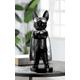 Tierfigur CASABLANCA BY GILDE "Hund Hero Dog stehend" Dekofiguren Gr. B/H/T: 13 cm x 32,5 cm x 10 cm, schwarz Tierfiguren