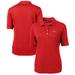 Women's Cutter & Buck Red Atlanta Braves Americana Logo DryTec Virtue Eco Pique Recycled Polo