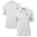 Women's Cutter & Buck White Colorado Rockies Americana Logo DryTec Virtue Eco Pique Recycled Polo