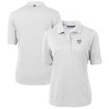 Women's Cutter & Buck White Washington Nationals Americana Logo DryTec Virtue Eco Pique Recycled Polo