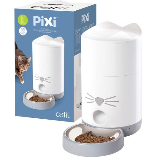 "CATIT Katzen-Futterautomat ""Pixi Smart Futterautomat"" Futterautomaten weiß Katzenfutternäpfe"