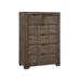 Foundry Select Baskerville 6 Drawer Dresser Chest Wood in Brown/Gray | 53 H x 36 W x 17 D in | Wayfair FNDS2043 44473091