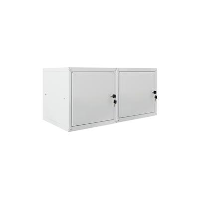 PROREGAL Mega Deal 2x Schließfachwürfel Cubic, HxBxT 35x35x35cm, Grau, Spind Spindschrank Schließfachschrank Schließfach