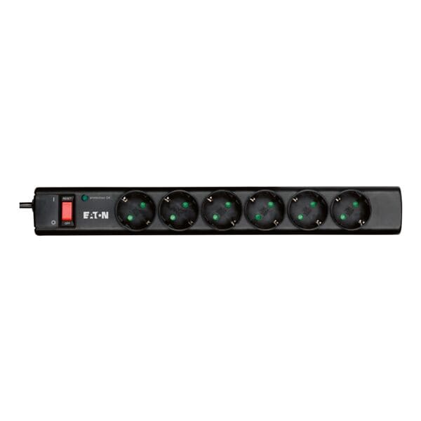 Eaton 6-fach Steckdosenleiste »Protection Strip 6« schwarz, 39x4.1x5.2 cm Image