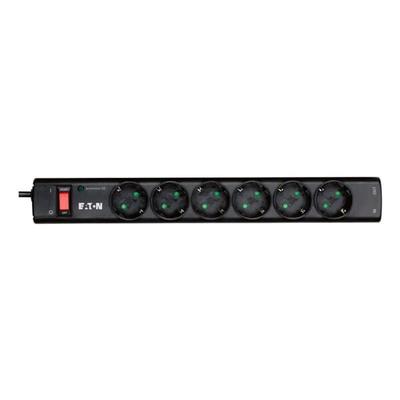 Eaton 6-fach Steckdosenleiste »Protection Strip 6 Tel« schwarz, 39x41x52 cm