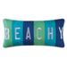 12" x 24" Beachy Embroidered Pillow