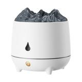 LBECLEY Home Humidifiers Whole House Simulated Volcano Diffuser Cool Mist Humidifier Quiet Air Humidifier for Bedroom Nursery Office Oil Diffuser Auto Shut Off Gift 2 Humidifiers for Home White A