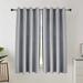 Pro Space 100% Total Heavy-Duty Linen Textured Thermal Blackout Curtains, Light Gray（1 pack）