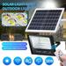 DFITO 100W Solar Flood Light Outdoor with Remote Control 409 LEDs Super Bright Solar Powered Light Security Spot Wall Lamp for Yard Outdoor Street Barn