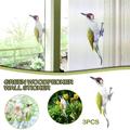 wofedyo wall decor green woodpecker wall stickers woodland indoor and outdoor decoration peel and stick wallpaper B 9*4*4