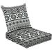 2-Piece Deep Seating Cushion Set seamless ethnic design design Outdoor Chair Solid Rectangle Patio Cushion Set