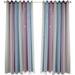 Star Curtains Kids Curtains for Girls Bedroom Living Room Rainbow Ombre Stripe Blackout Curtain Double Layer Star Cut Out Gradient Grommet Window Curtain