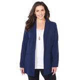 Plus Size Women's Right Fit™ Blazer by Catherines in Midnight (Size 22 W)