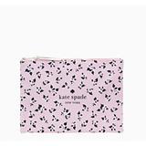 Kate Spade Other | Kate Spade Large Aster Print Canvas Pouch Nwt | Color: Cream/Pink | Size: Os