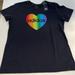 Adidas Tops | Adidas W Pride Graphic Tee (Adults Gender Neutral) Size S/P | Color: Black | Size: S