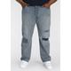 Straight-Jeans LEVI'S PLUS "501" Gr. 48, Länge 32, blau (light indigo destructed) Herren Jeans Straight Fit