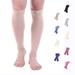 Doc Miller Calf Compression Sleeve Men and Women - 15-20mmHg Shin Splint Compression Sleeve Recover Varicose Veins Torn Calf and Pain Relief - 1 Pair Calf Sleeves Skin/Nude Color - Large Size